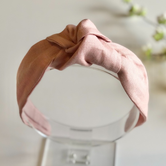 Yobys' Rose Linen Knot Headband | Handmade By Me - Picture 2 of 7